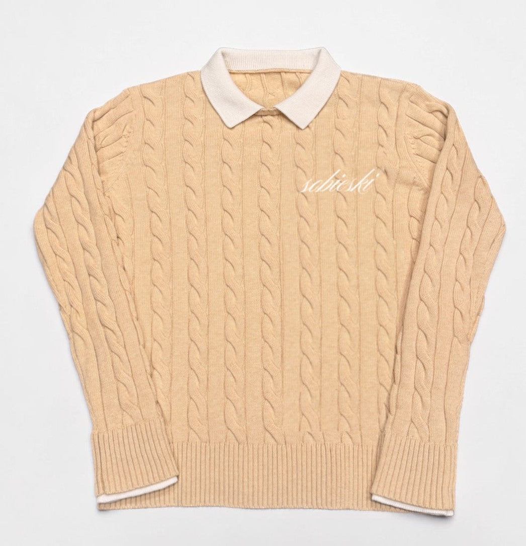 Sobieski Cable Knit Sweater